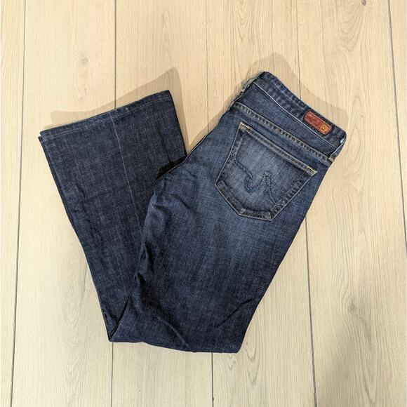 Adriano Goldschmied size 31x29 the Club cut dark wask low rise flare jeans - Picture 1 of 13